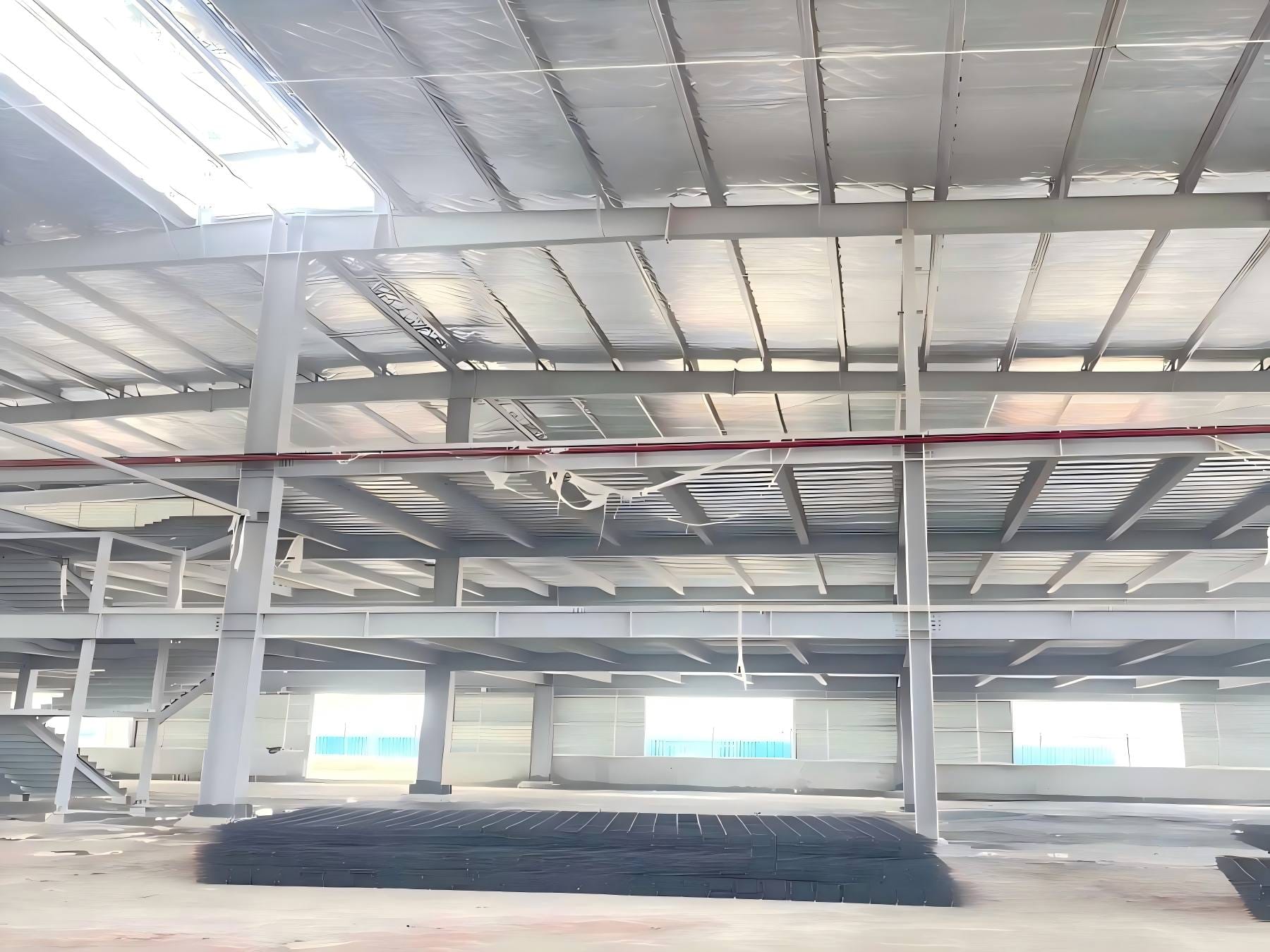 Fabricated steel platform and mezzanine system