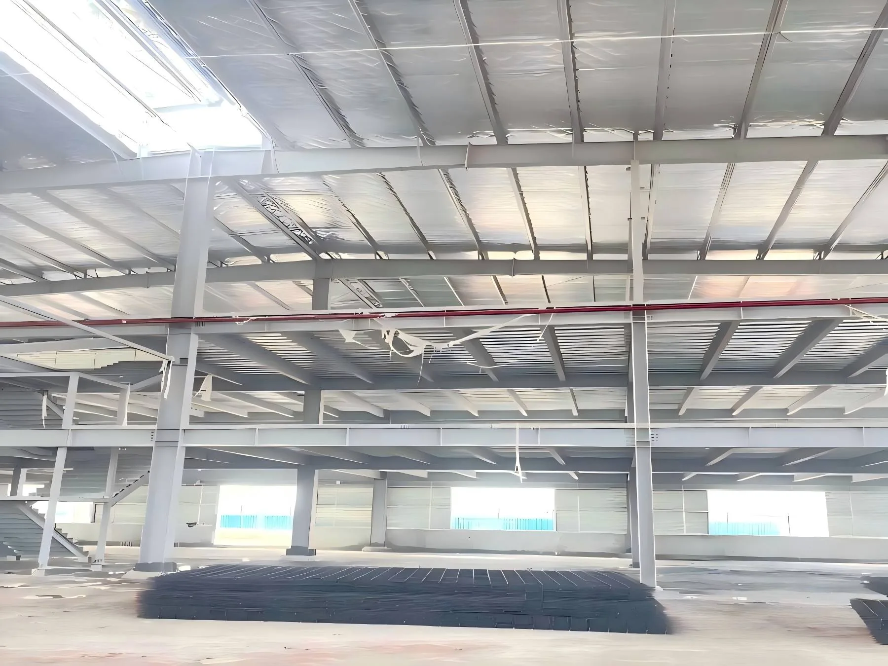 Wykonana platforma stalowa oraz system antresoli