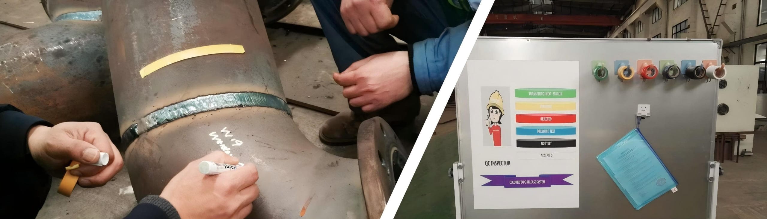 Steel structure factory quality inspection process