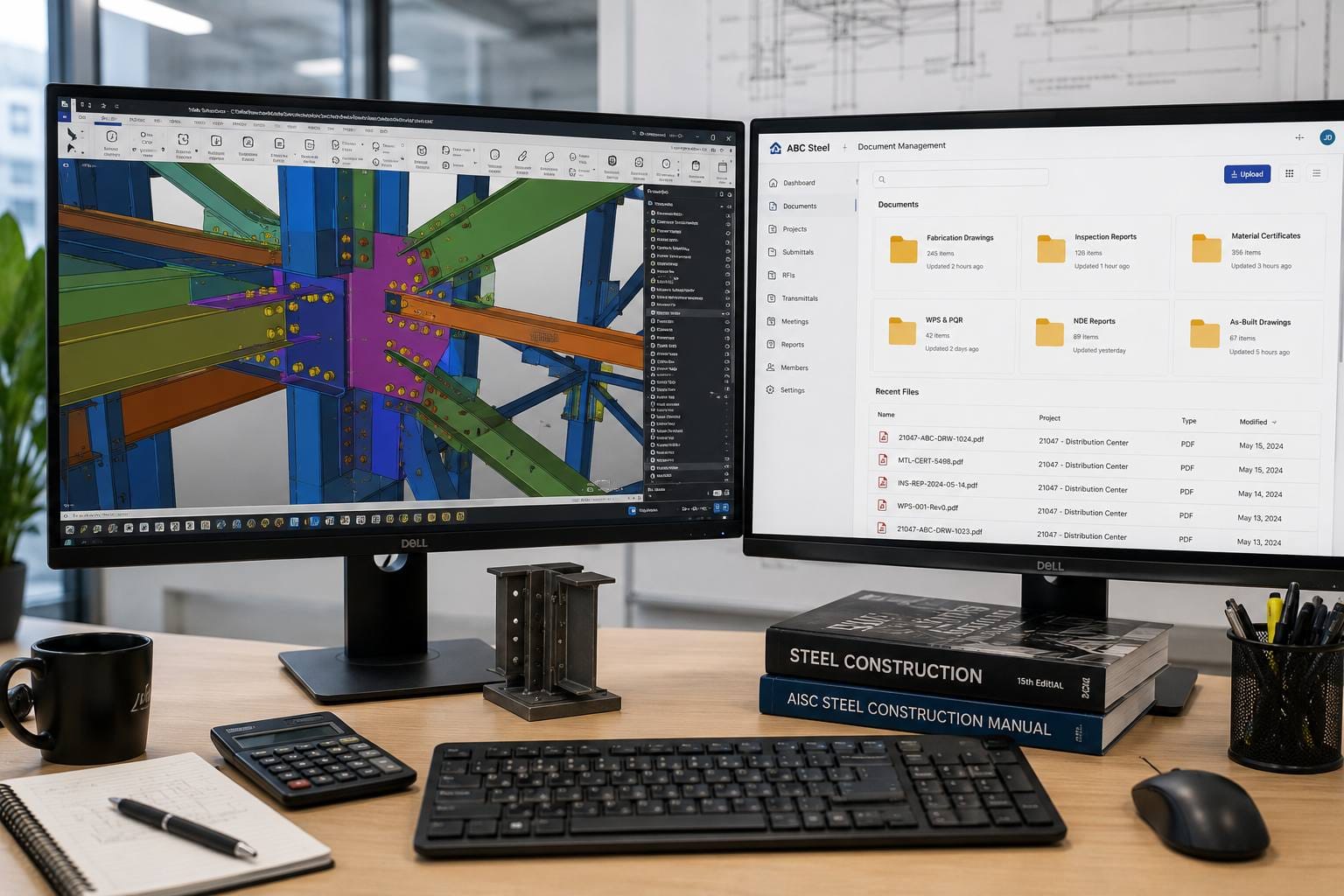 Steel structure documentation management