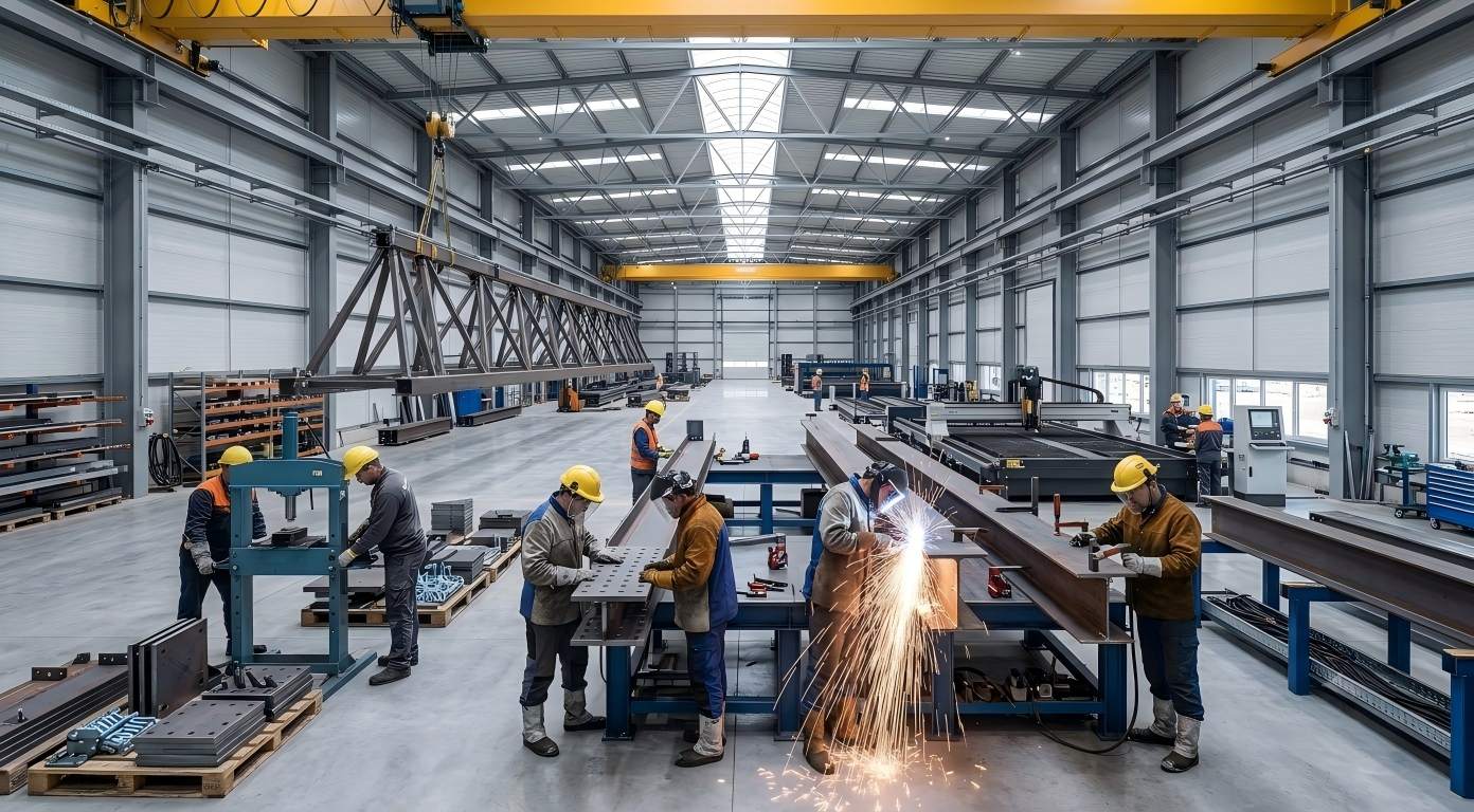 steel structure factory fabrication steel structure factory fabrication