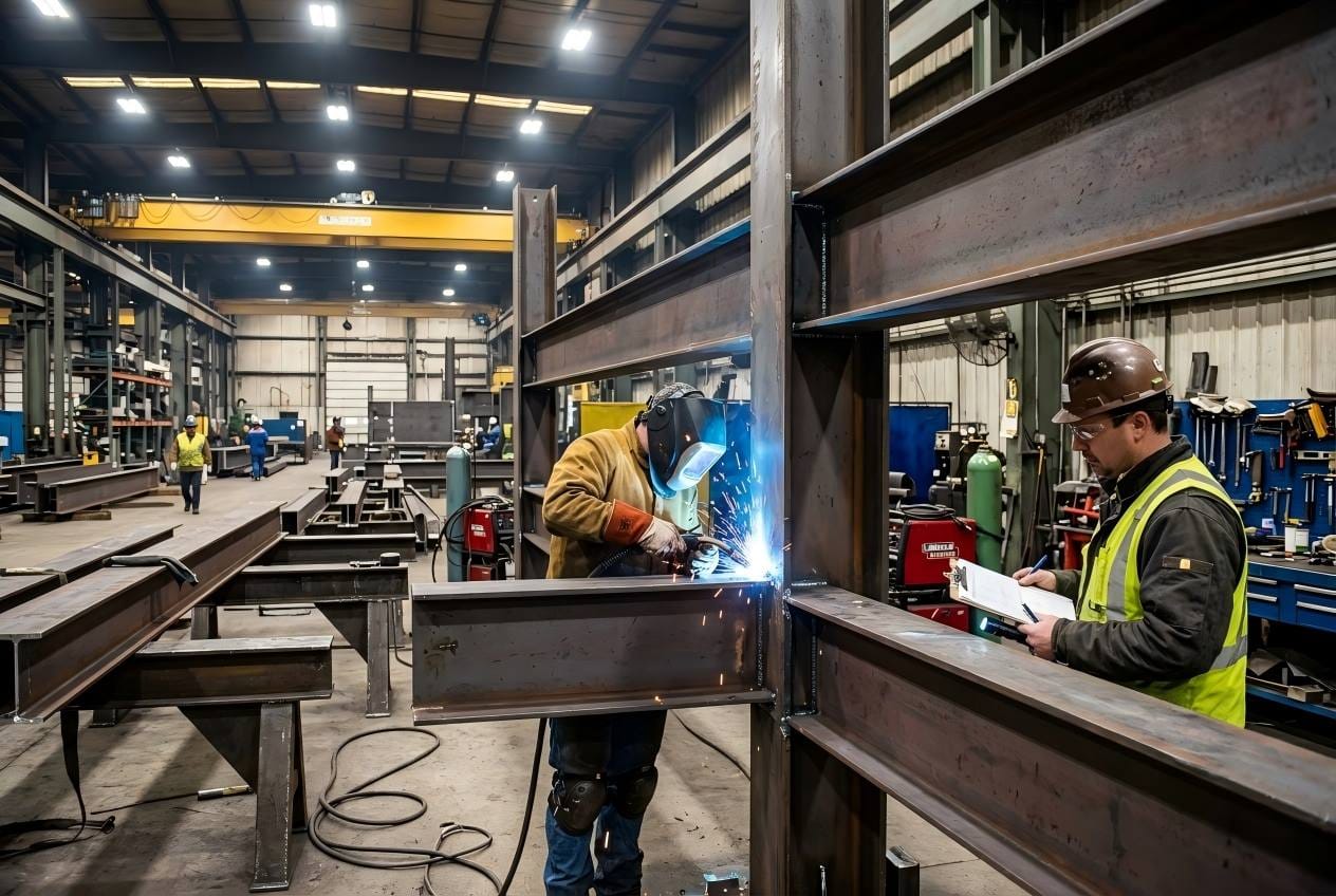 Steel structure welding quality control Welding quality control process in steel structure fabrication
